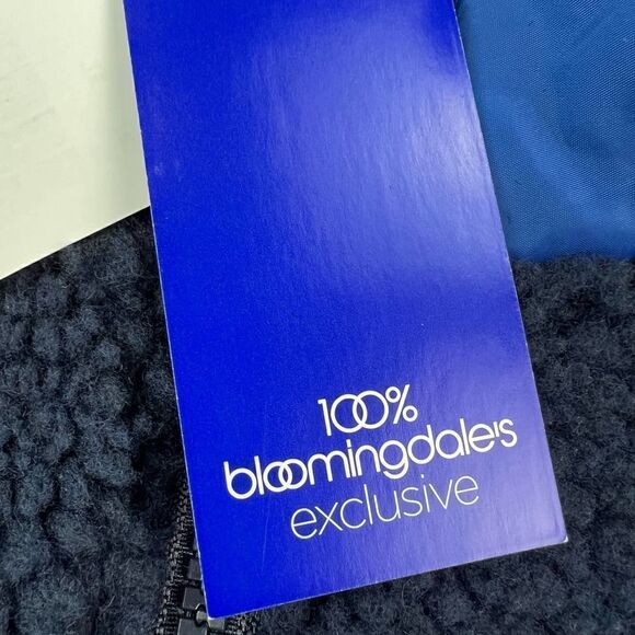 New Pacific & Park Men Navy Teddy Full Zip Jacket Colorblocker Pocket US XL - Picture 9 of 12